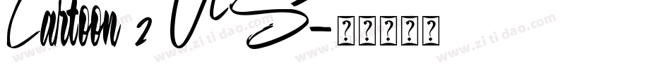 Cartoon 2 US字体转换